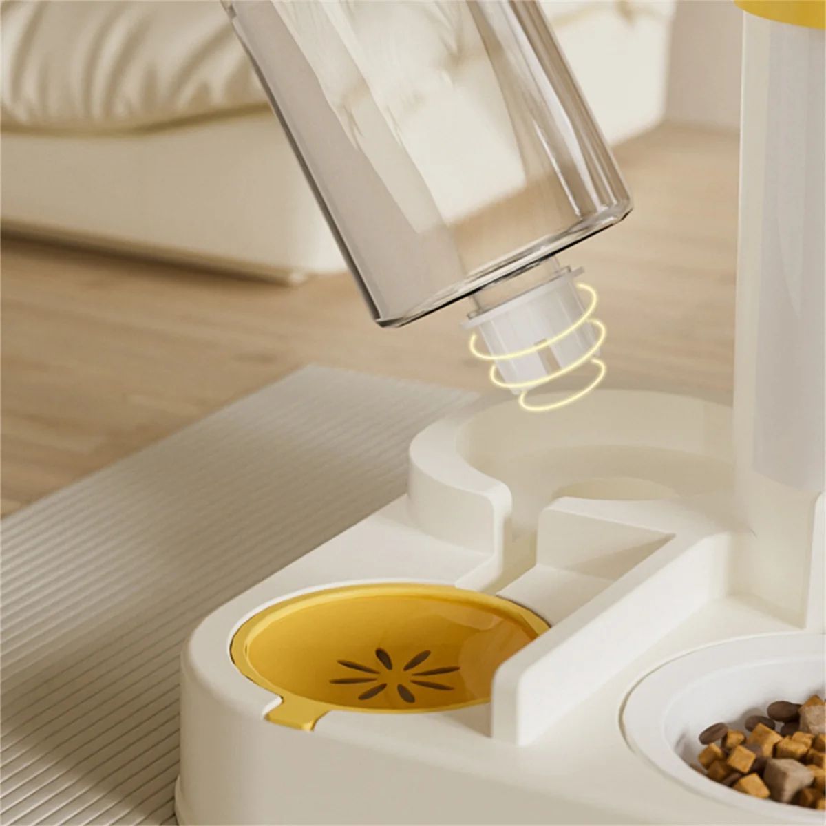 Automatic Pet Feeding Station with Water Dispenser – 2-in-1 Food and Water Bowl for Cats & Dogs, Large Capacity