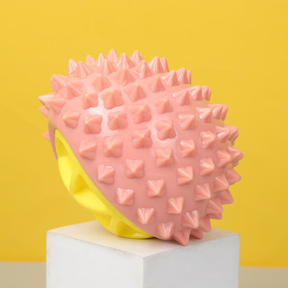 Durian Shaped Puppy Pet Chew Toy – Durable Dog Chew Toy with Sound for Interactive Play