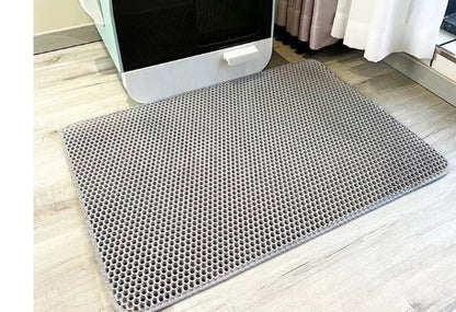 Double-Layer Cat Litter Mat – Best Anti-Tracking Waterproof Litter Mat for Cats