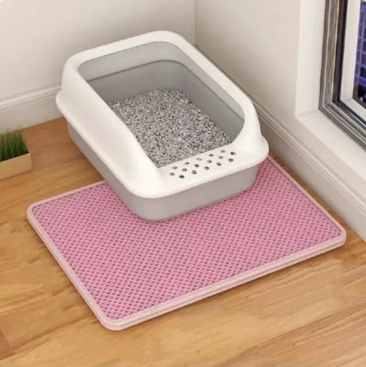 Double-Layer Cat Litter Mat – Best Anti-Tracking Waterproof Litter Mat for Cats