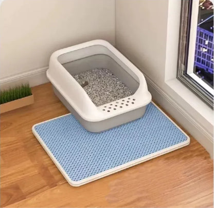Double-Layer Cat Litter Mat – Best Anti-Tracking Waterproof Litter Mat for Cats