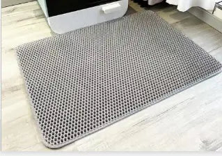 Paw Clean Cat Litter Mat – Honeycomb Double-Layer Waterproof Litter Trapping Mat