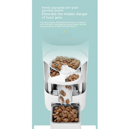 Smart Automatic Pet Feeder with Camera – App-Controlled Cat Food Dispenser with Video Monitoring & Timer