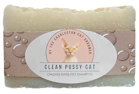 Chubbs Organic Vegan Pet Shampoo Bar – Natural Degreasing Dog & Cat Shampoo with Green Clover & Aloe (4 oz)
