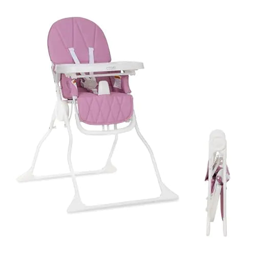Dream On Me Snack & Stow Portable Baby High Chair – Foldable, Lightweight, Adjustable Tray
